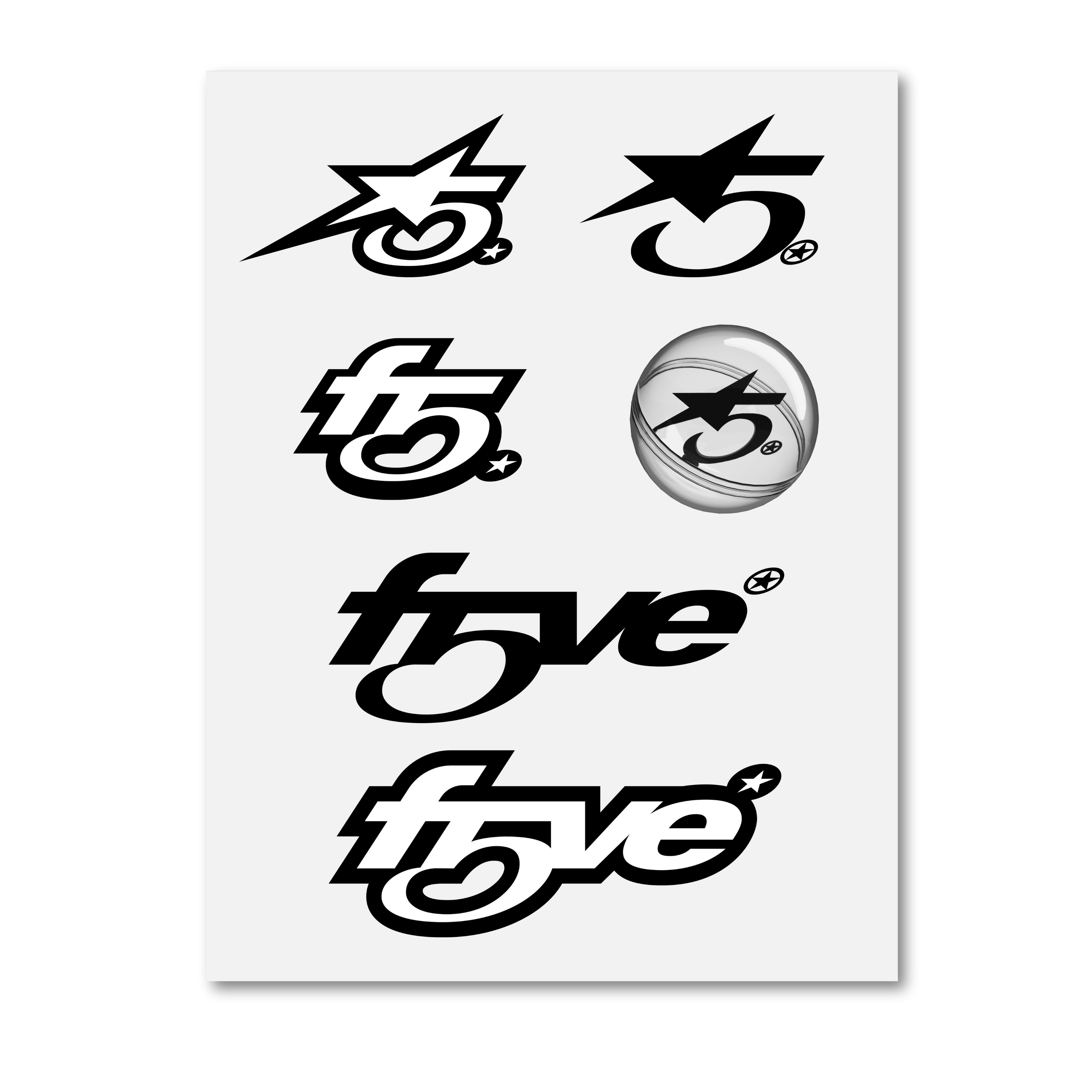 f5ve logo sticker pack